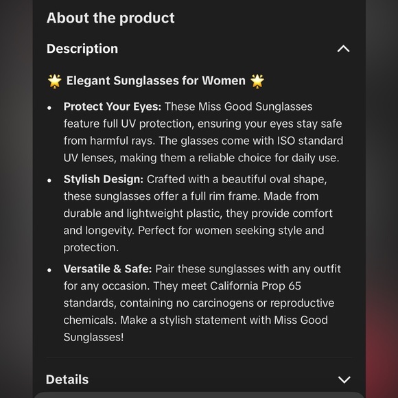 NWT Stylish Brown Sunglasses for Women trending summer travel vacation trendy - Picture 5 of 7